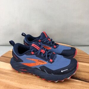 Brooks Women's Cascadia Trail Shoes - Navy and Orange